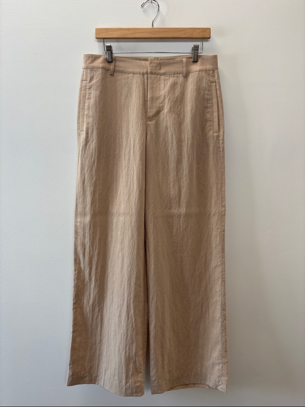 Vince Wide-Leg Chinos in Light Tan